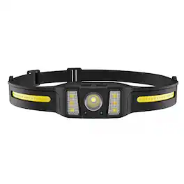Cluzine - Motion Sensor Rechargeable Headlamp, Ultra Bright Long Endurance Silicone Headlamp for Outdoor Mining - Black