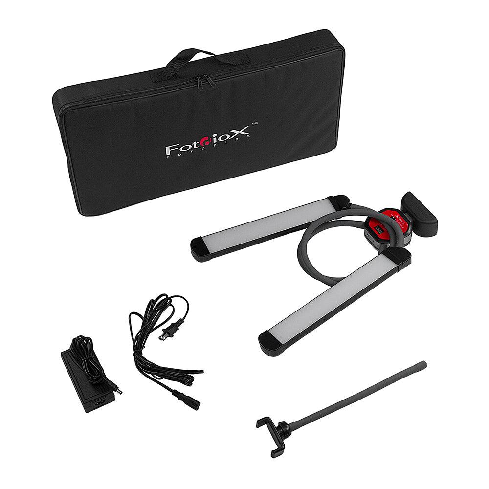 Back. Fotodiox - Selfie Starlite Stix Tabletop Monitor - Bi-Color Dimmable Wand Lights f/ Gaming, Makeup, YouTube, Live Streaming.