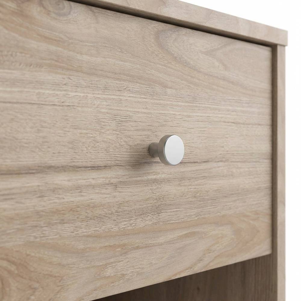 Alt View 1. FurniFact - Hickory Nightstand with One Drawer and Timeless Style - Jackson Hickory.