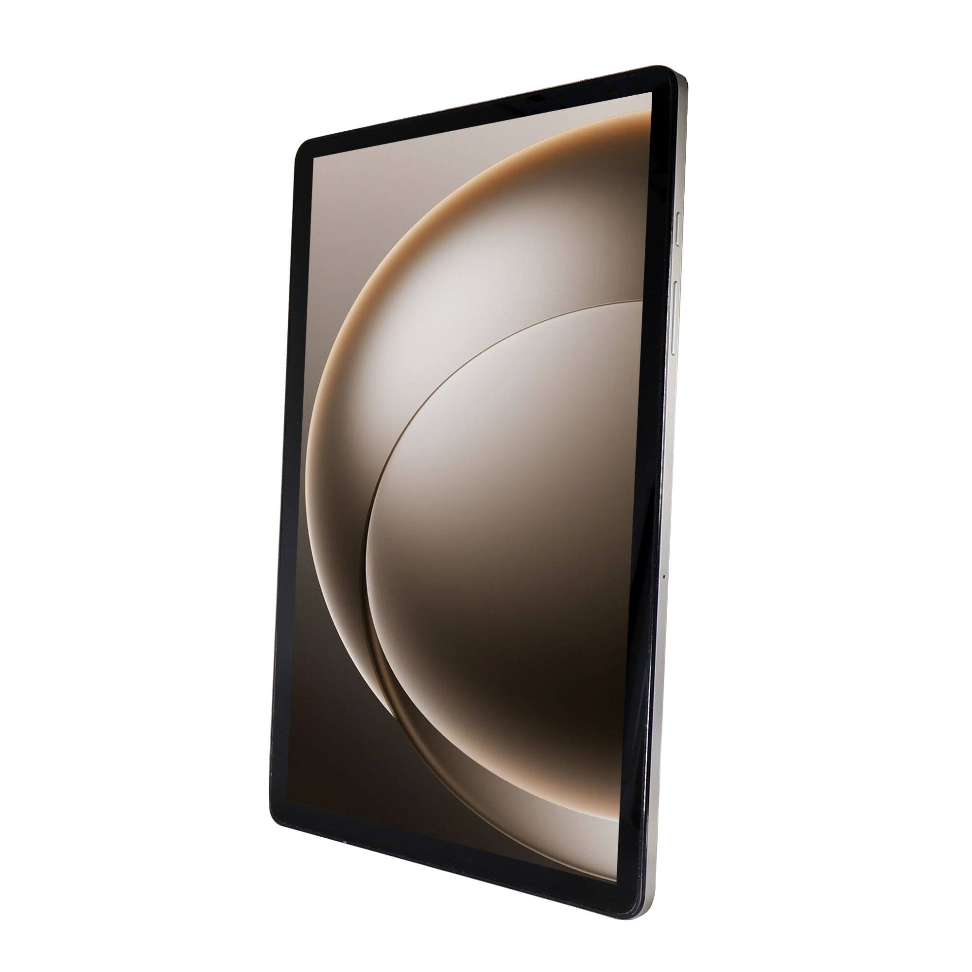 Left. Samsung - Samsung Galaxy Tab A9+ Plus 11" 64GB Wi-Fi Android Tablet - Silver + Headphones - Silver.