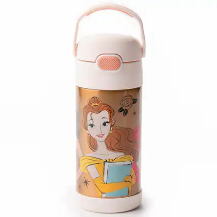 Front. Thermos - Thermos 12 oz. Kid's Funtainer Insulated Water Bottle - Princess - Princess.