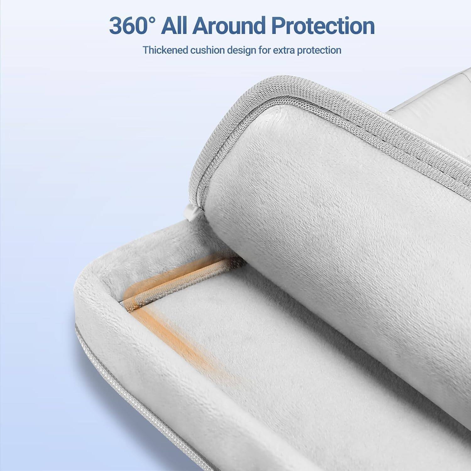360° All Around Protection  
Thickened cushion design for extra protection