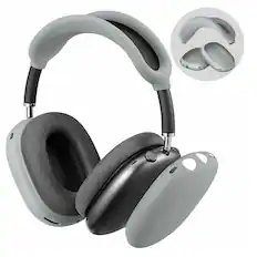 Front. Kitcheniva - Soft Silicone Protective Case For AirPods Max Headphones Gray - Gray.