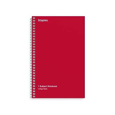 Staples  
1 Subject Notebook  
College Ruled