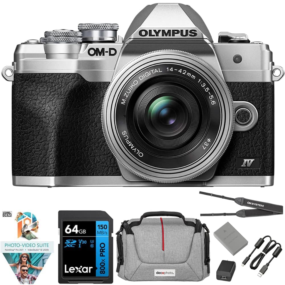 Olympus OM D E M10 Mark IV 4K Video Mirrorless Camera (Body Only