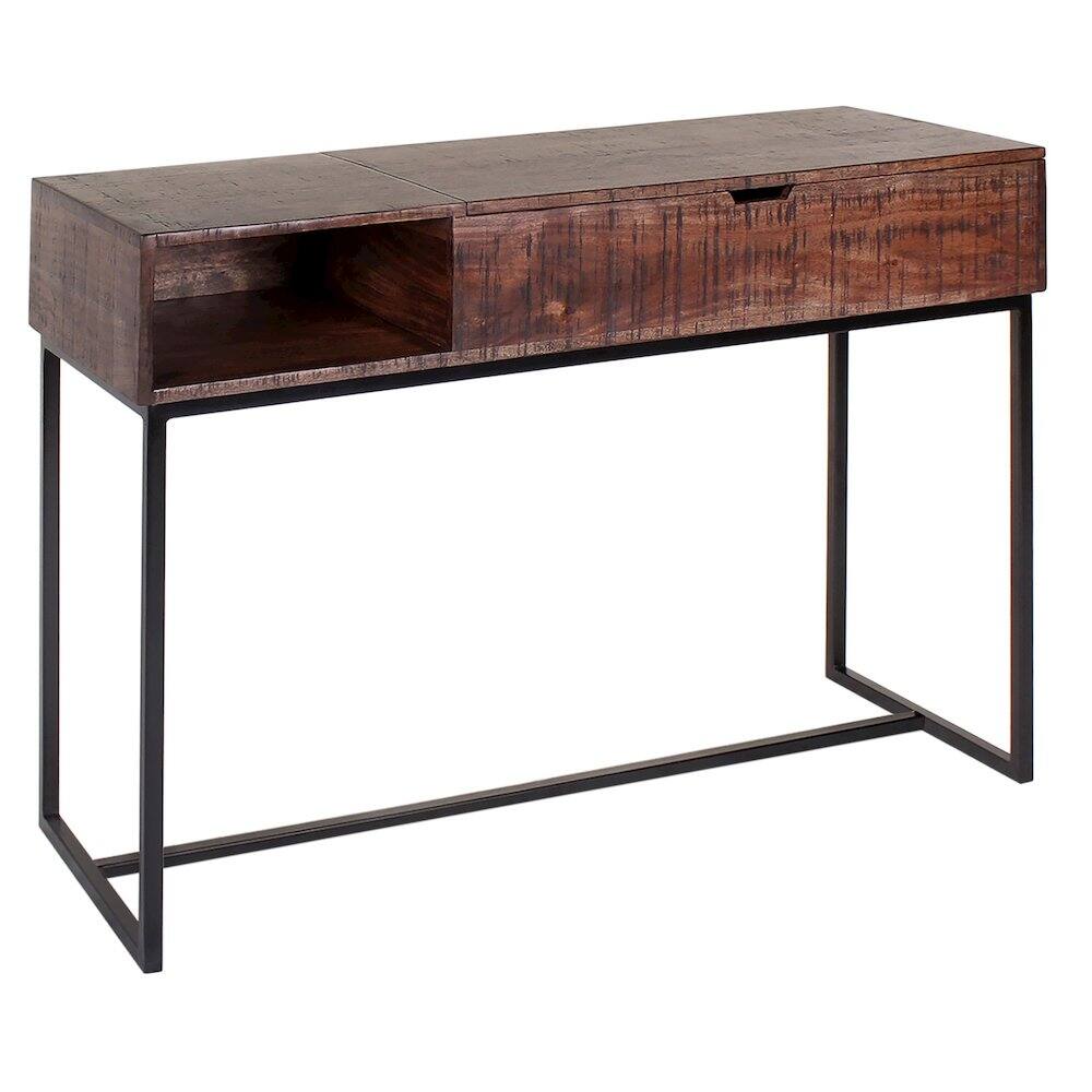 Alt View 1. Porter Designs - Lakewood Solid Acacia Wood Console Table - Brown.