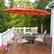 Alt View 3. Costway - 15FT Double-Sided Twin Patio Umbrella Outdoor Market W/ Crank & Base - Orange.