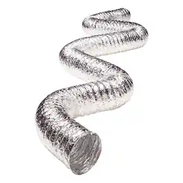 Deflecto - Supurr-Flex 5-Ply 4-In Aluminum Flexible Dryer Vent Transition Duct 25 Ft.