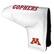 Front. Team Golf - Minnesota Golden Gophers Tour Blade Putter Cover - White.