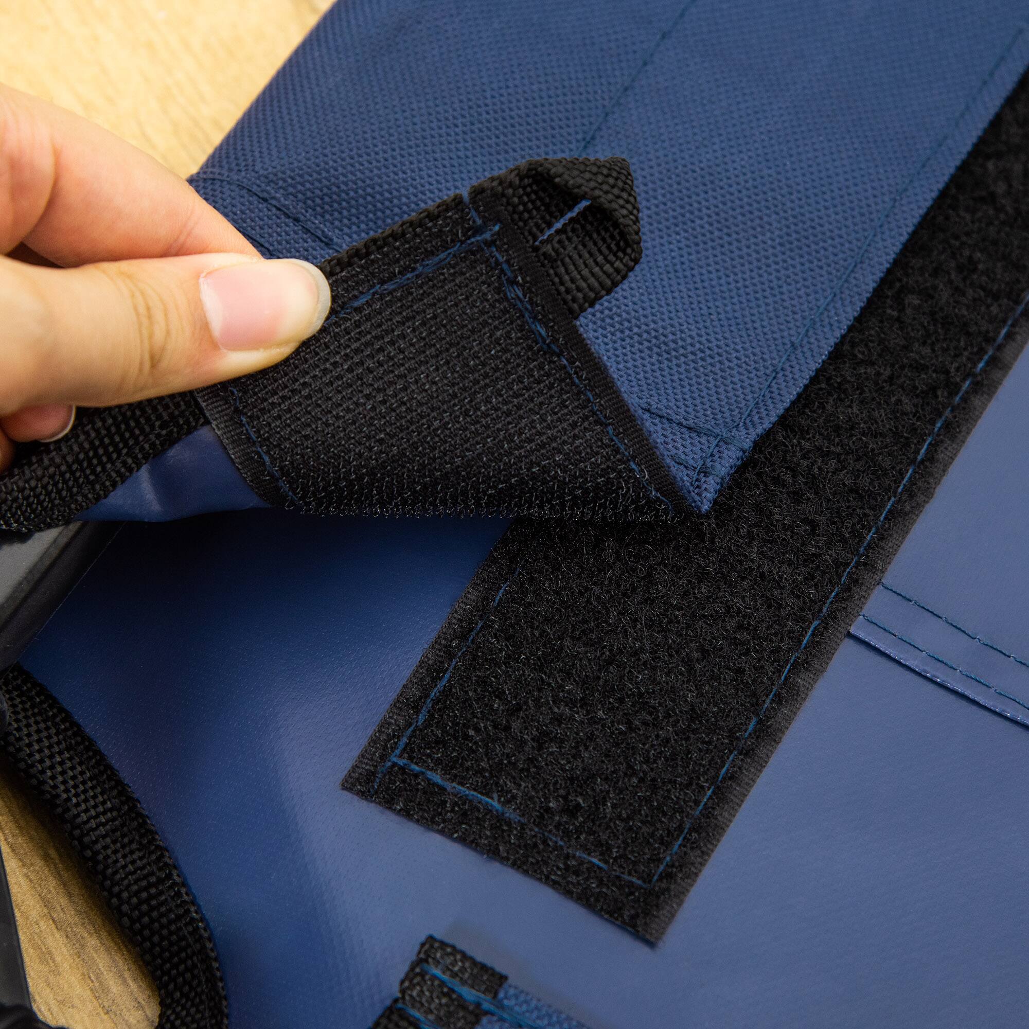 Alt View 5. Pawhut - 36" x 30" Elevated Cooling Summer Dog Cot Pet Bed With Mesh Ventilation - Blue.