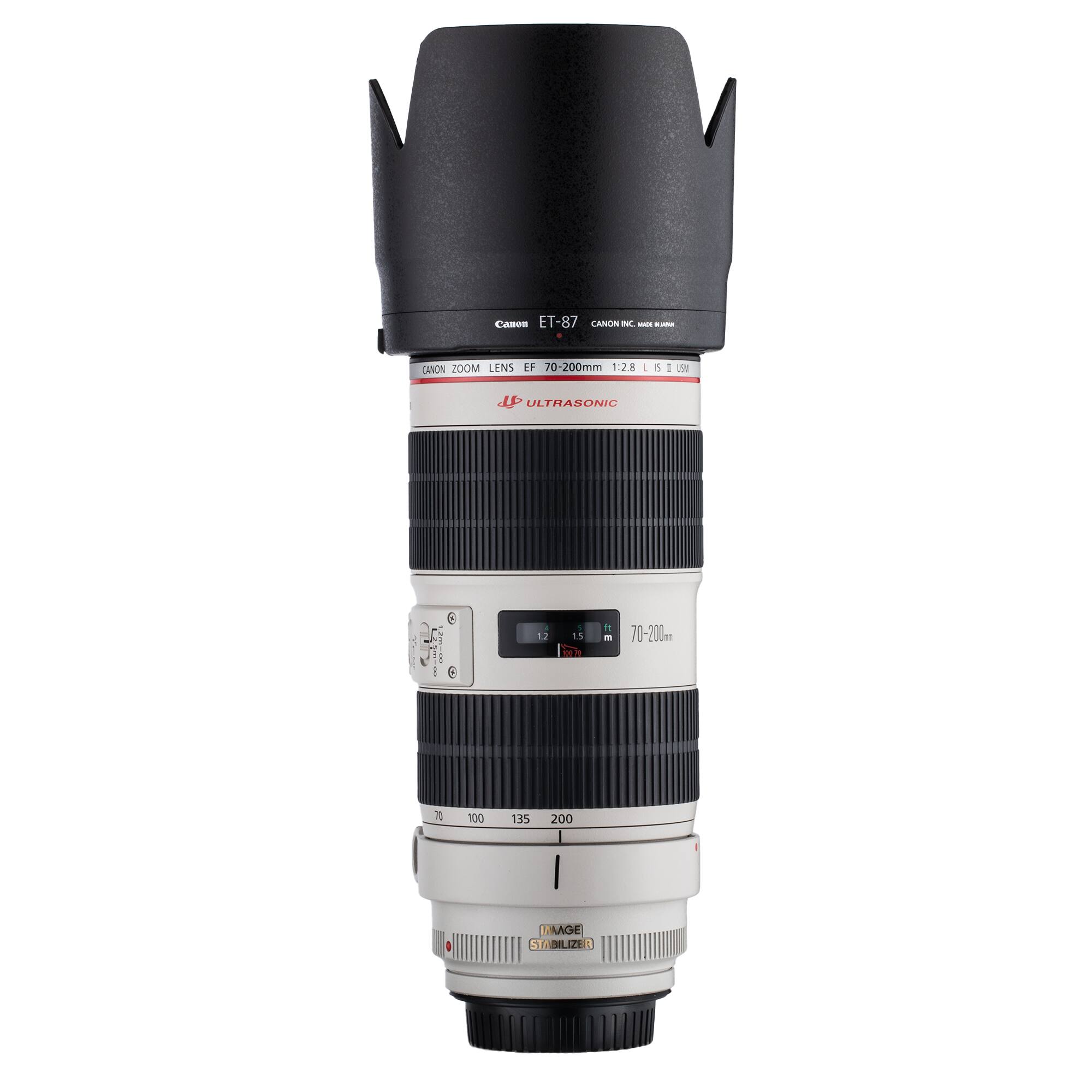 Canon ET-87  
Canon Zoom Lens EF 70-200mm 1:2.8 L IS USM  
ULTRASONIC  
IMAGE STABILIZER