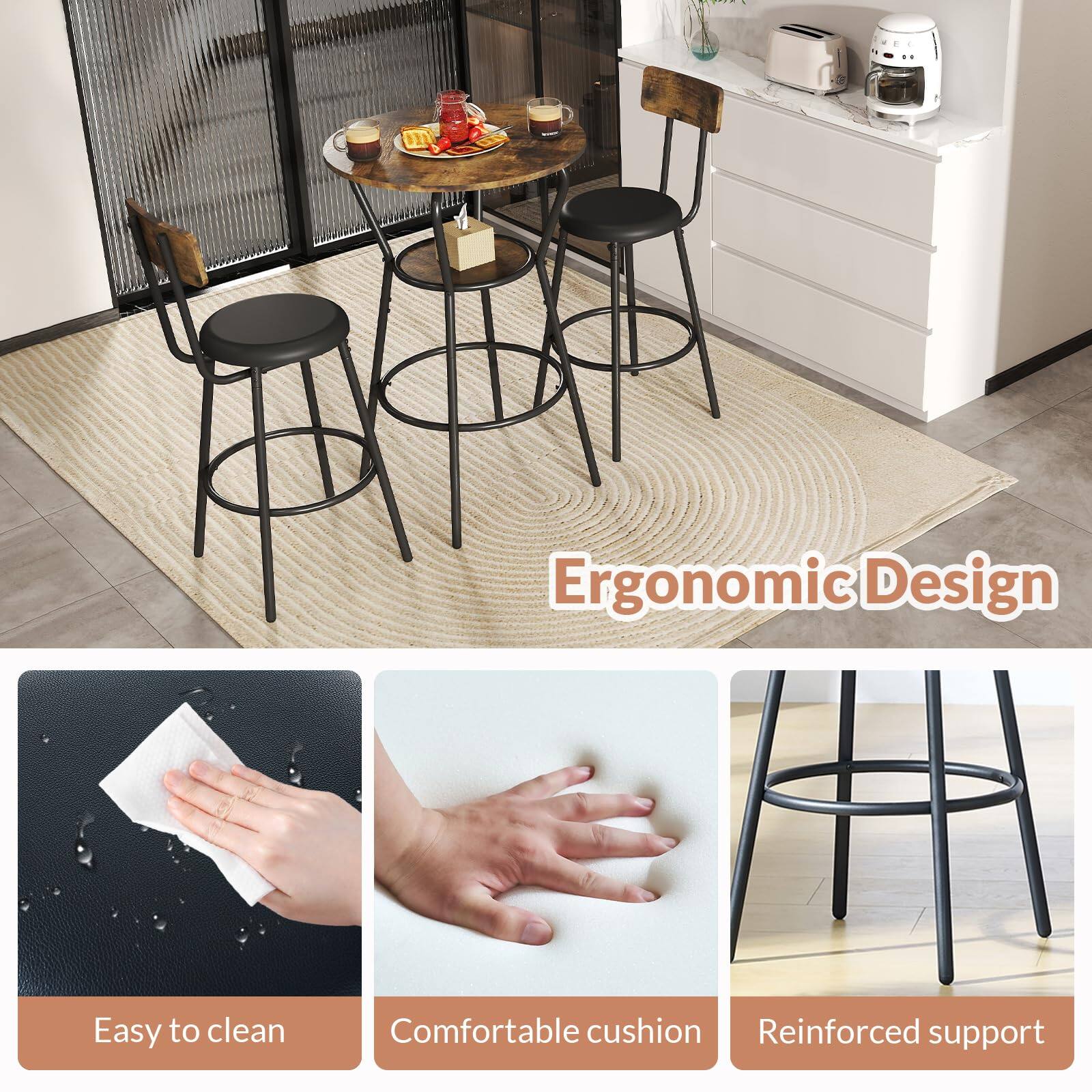 Ergonomic Design

Easy to clean

Comfortable cushion

Reinforced support