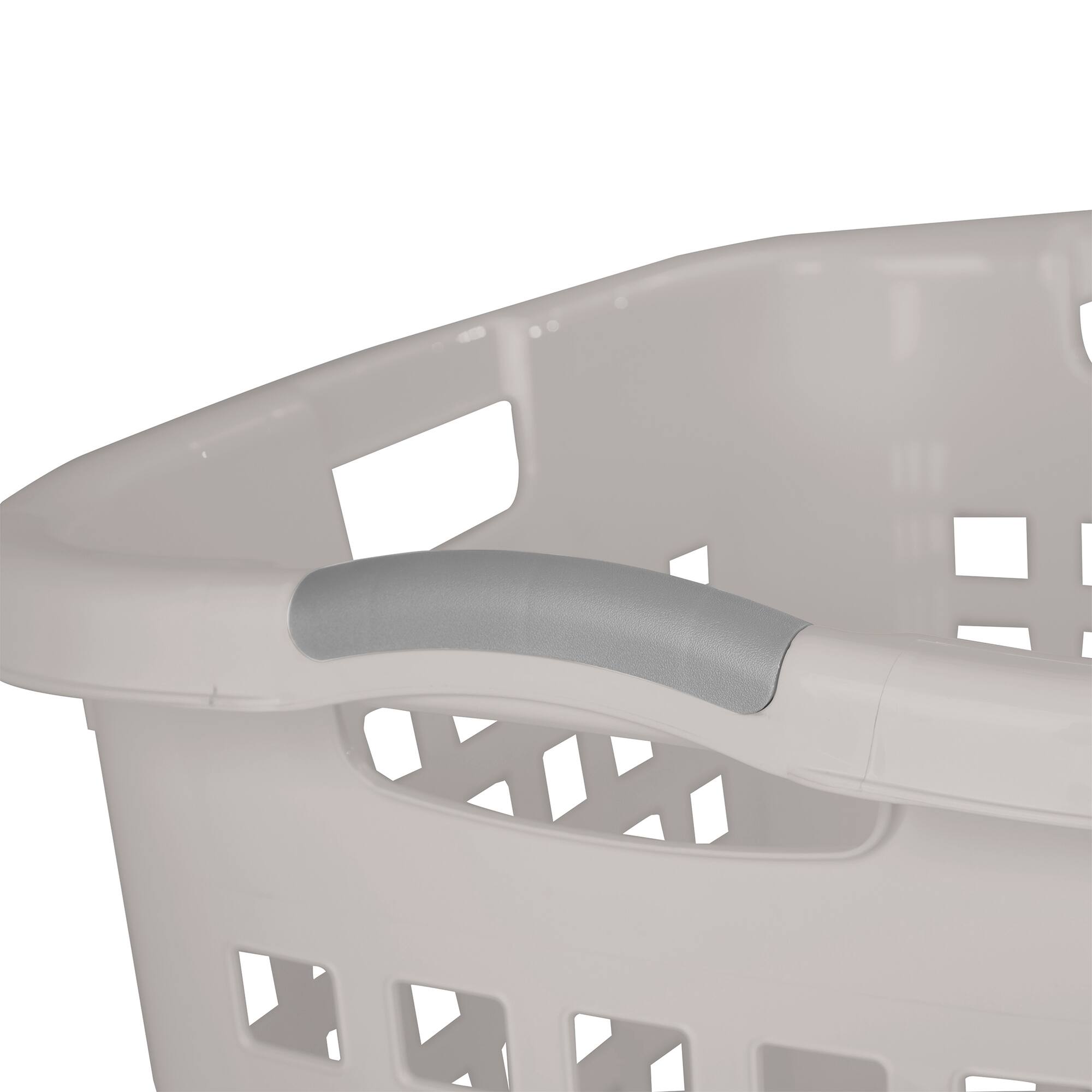 Alt View 4. Sterilite - Sterilite Ultra Easy Carry Plastic Laundry Basket, 2.1 Bushel, Grey, 4 Pack - Gray.