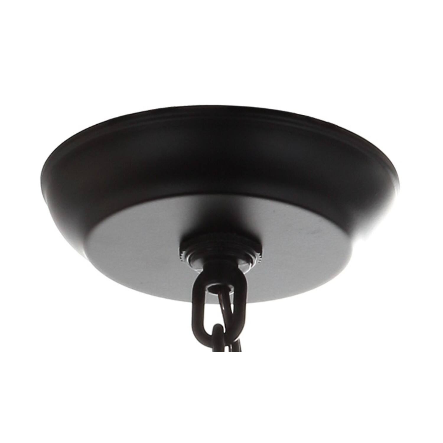 Alt View 4. Jonathan Y - Gabrielle 23" Crystal/Metal LED Pendant, Oil-Rubbed Bronze - Oil Rubbed Bronze.