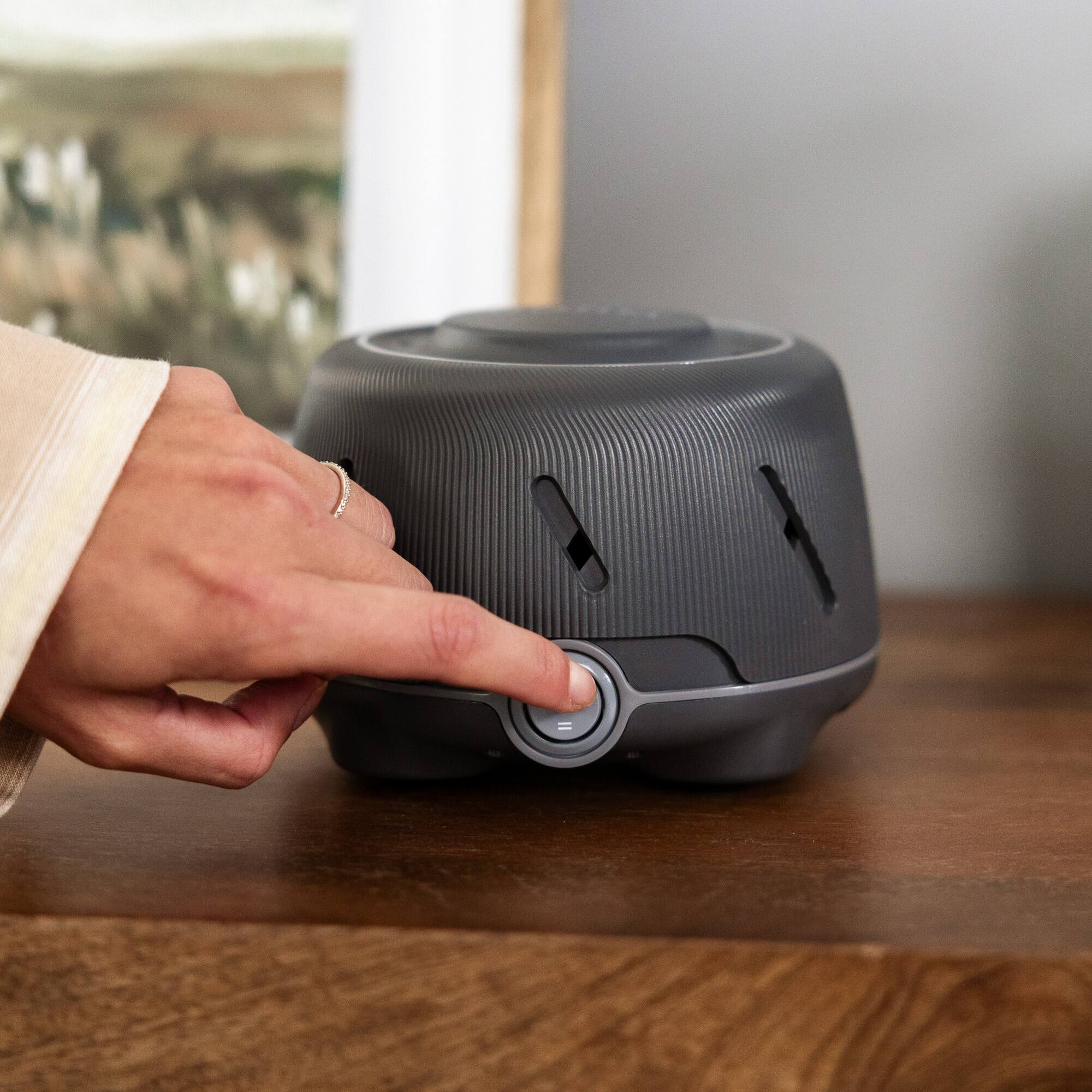 Alt View 5. Yogasleep - Dohm Sound Machine - Charc - Charcoal.