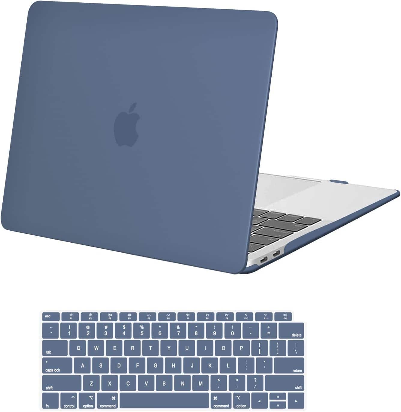 mosiso - Case for MacBook Air 13 inch Case 2020 2019 2018 Release M1 A2337 A2179 A1932 with Touch ID with Keyboard Cover - Steel Blue price history on PriceWatchPro