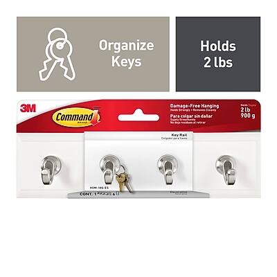 Organize Keys  
Holds 2 lbs  

Damage-Free Hanging  
Para colgar sin dañar  

Command  
Key Rack  

2 lb / 900 g  

CONT. 1
