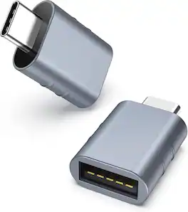 Syntech - USB C to USB Adapter Pack of 2 USB C Male to USB 3.0 Female Adapter Compatible with Type C Devices - Blue