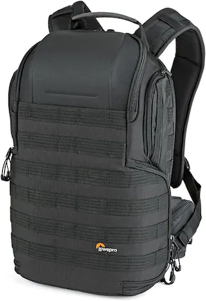 Front. Lowepro - Lowepro ProTactic BP 350 AW II Camera and Laptop Backpack (Black, 16L).