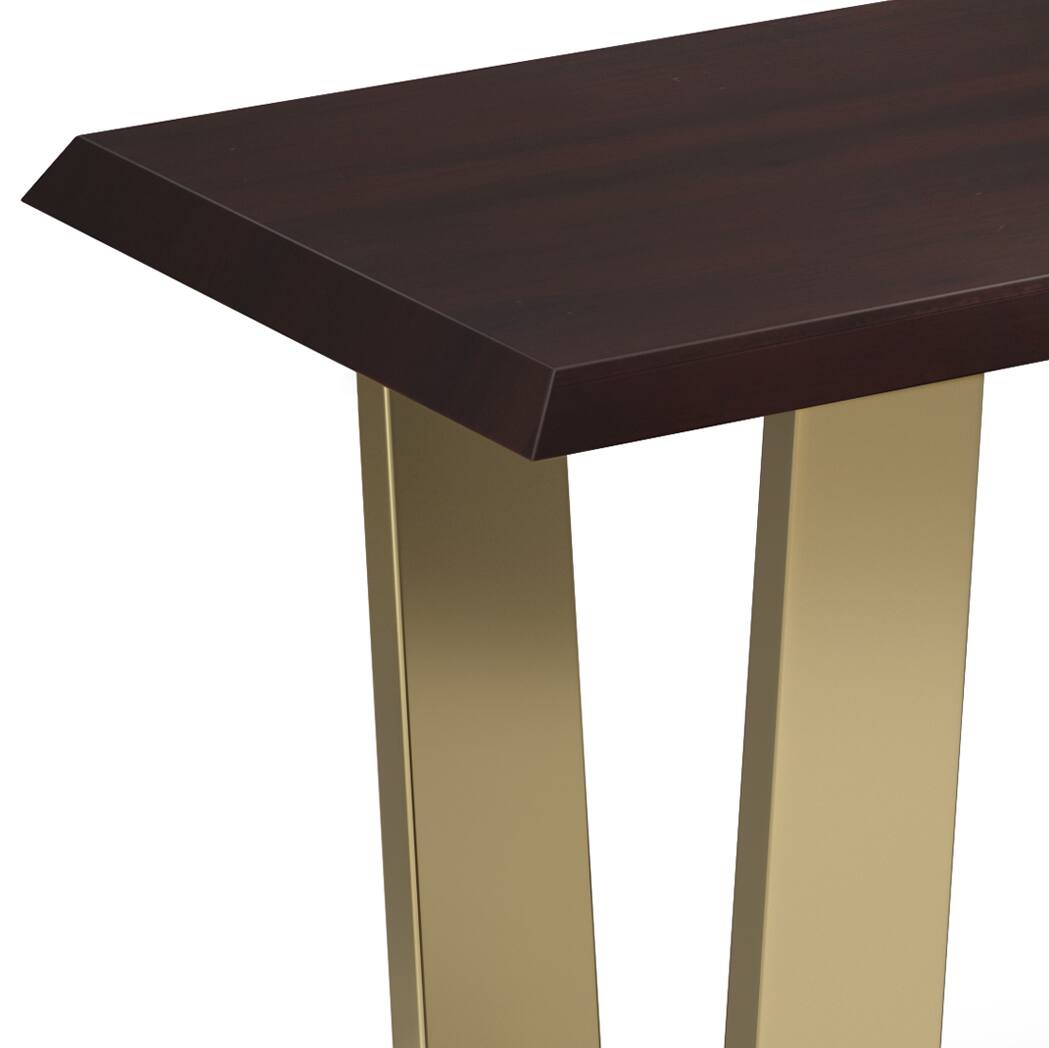 Alt View 11. Simpli Home - Lewis Solid Acacia Wood 42 inch Wide Contemporary Bench in Cognac - Cognac.