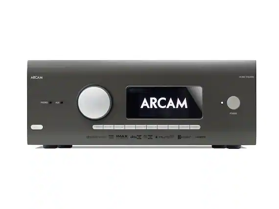 Front. Arcam - AV41 9.1.6-Ch. With Google Cast 8K Ultra HD HDR Compatible A/V Home Theater Preamplifier Processor - Gray.