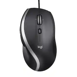 Logitech - M500s Advanced Wired Optical Mouse with Hyper-fast Scrolling & Tilt - Wired - Black