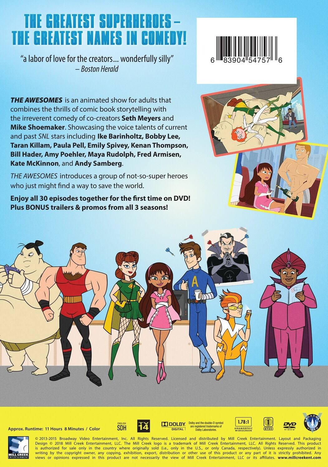 Alt View 1. The Awesomes: The Complete Series   - DVD.