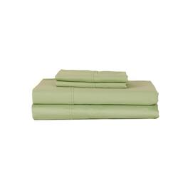 Castle Hill London - 410 Thread Count Cotton Sateen Sheet Set Deep Pocket - King - Misty jade