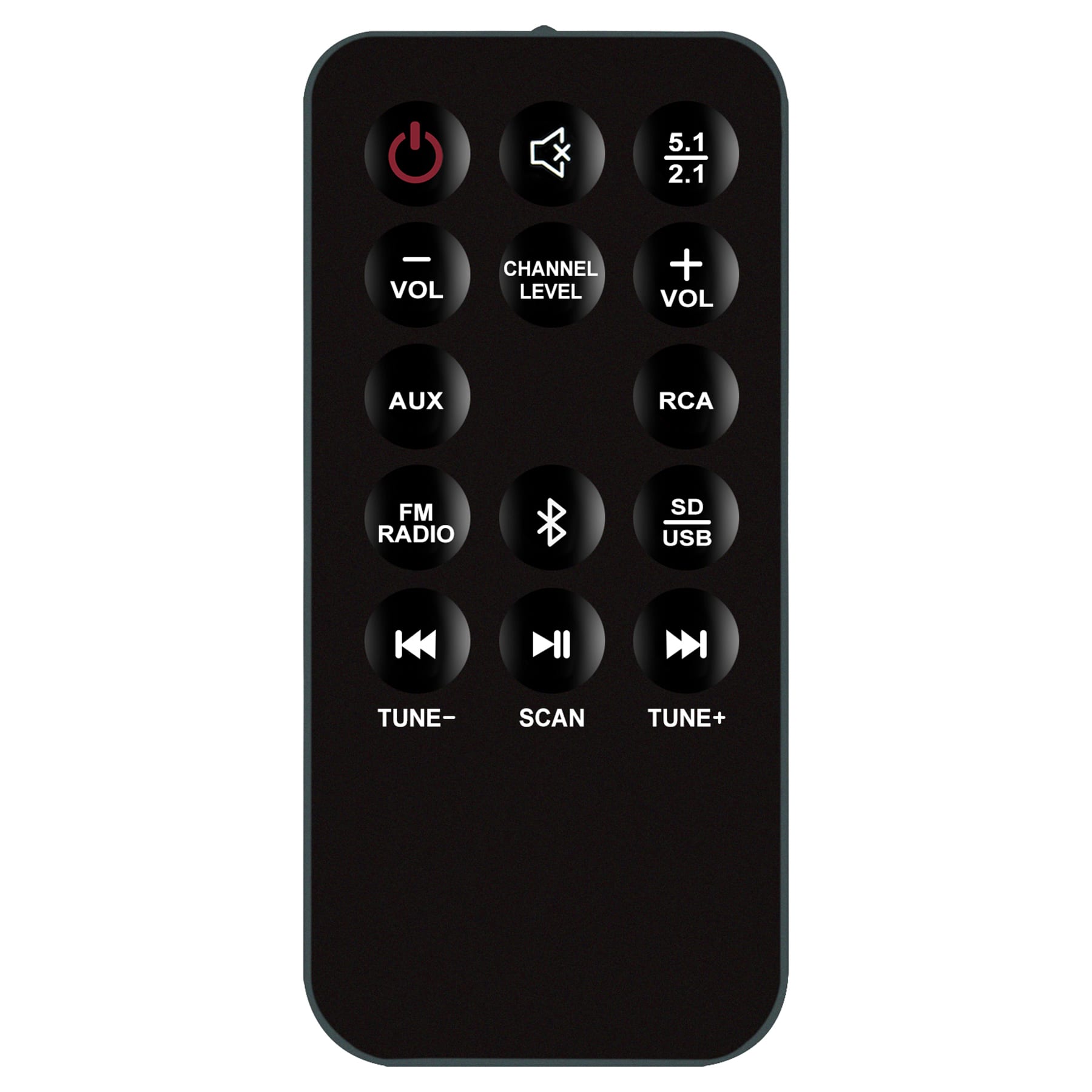 ALLIMITY - Z607 Replacement Remote, Fit for Logitech 5.1 Surround Sound Speaker System Z6060 Z607 - Black