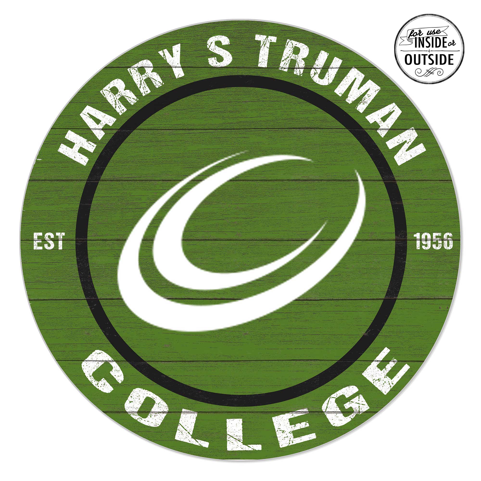 Harry S Truman College Falcons 20'' x 20'' Indoor/Outdoor Circle Sign