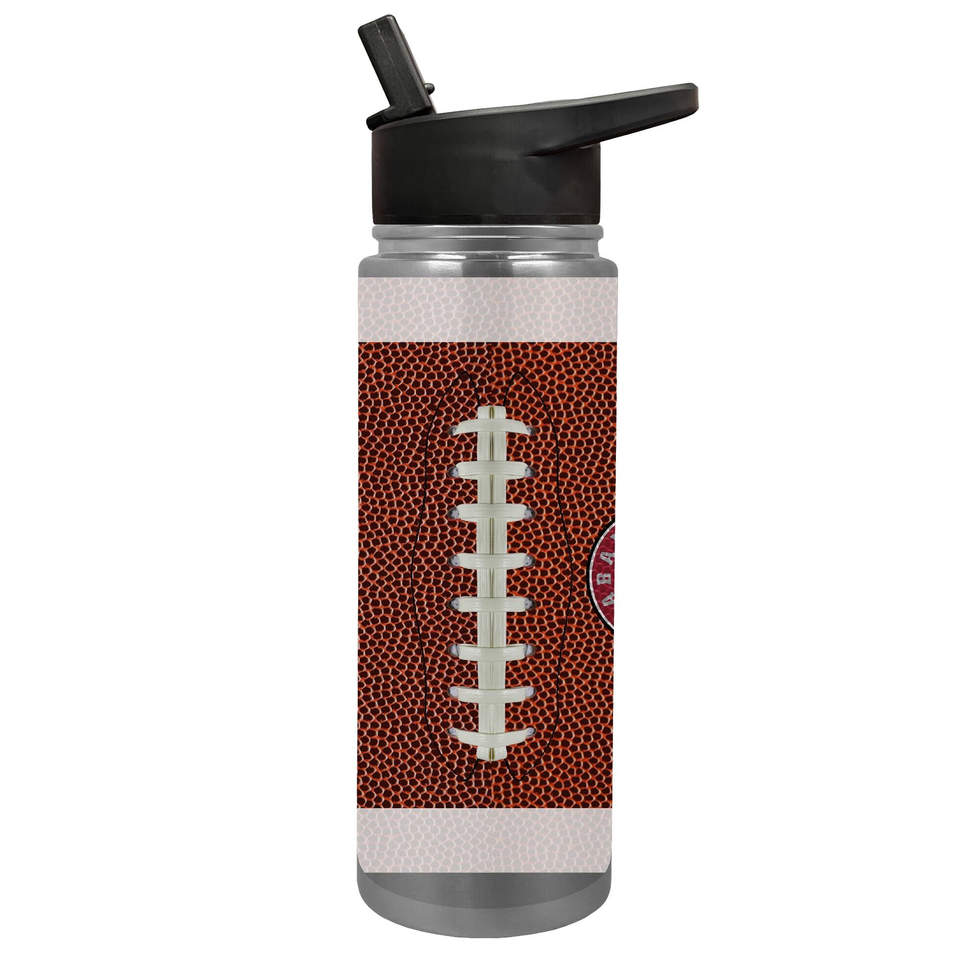 Alt View 1. Great American Products - Alabama Crimson Tide 24oz. Jr. Thirst Game Ball Hydration Bottle - Brown.