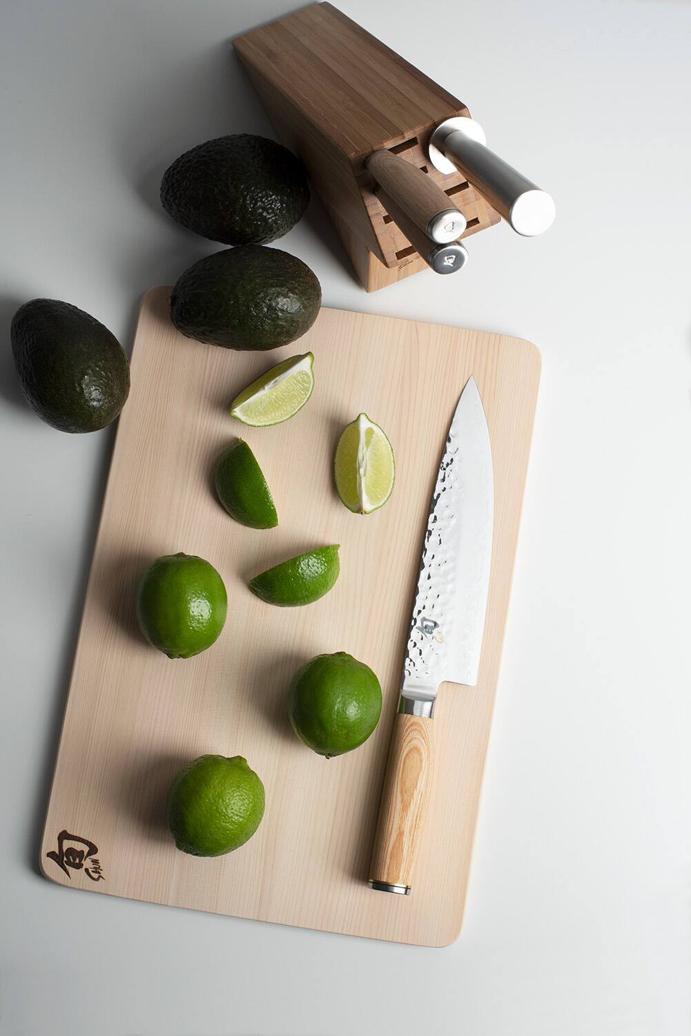 Alt View 3. Shun - Premier Blonde 8 Inch Chef Knife - Silver.