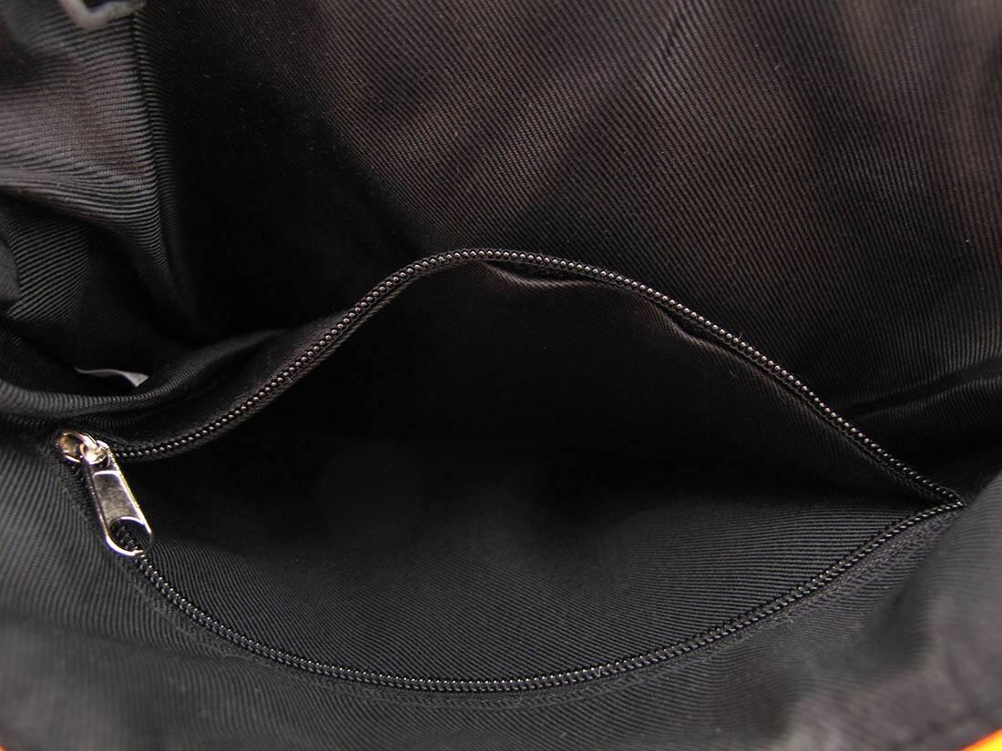 Alt View 3. Zeckos - Forest Camouflage Cross Body Bag with Flower - Orange.