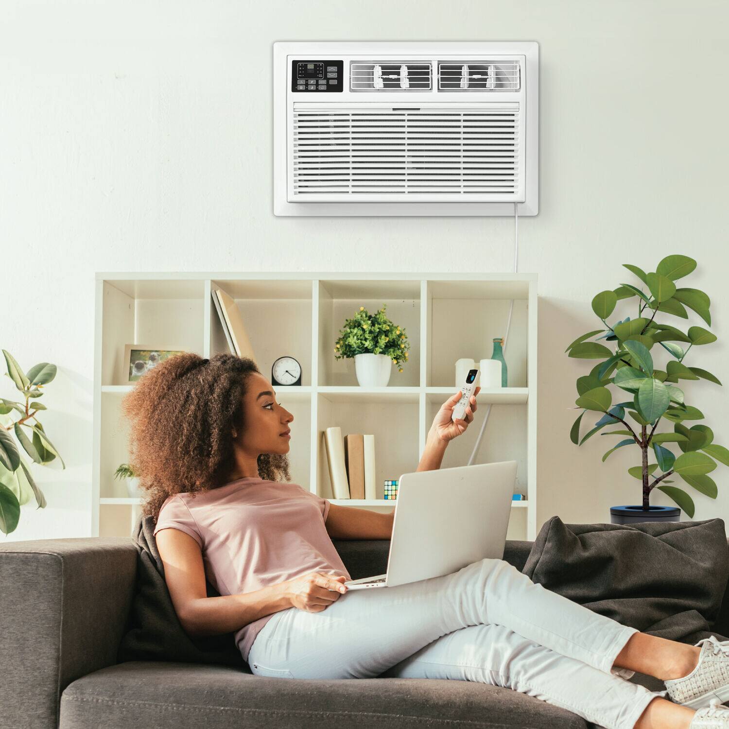 Alt View 8. Whirlpool - 550 sq ft 12,000 BTU Through the Wall Air Conditioner - White.
