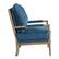 Left. OSP Home Furnishings - Fletcher Spindle Chair - Navy.