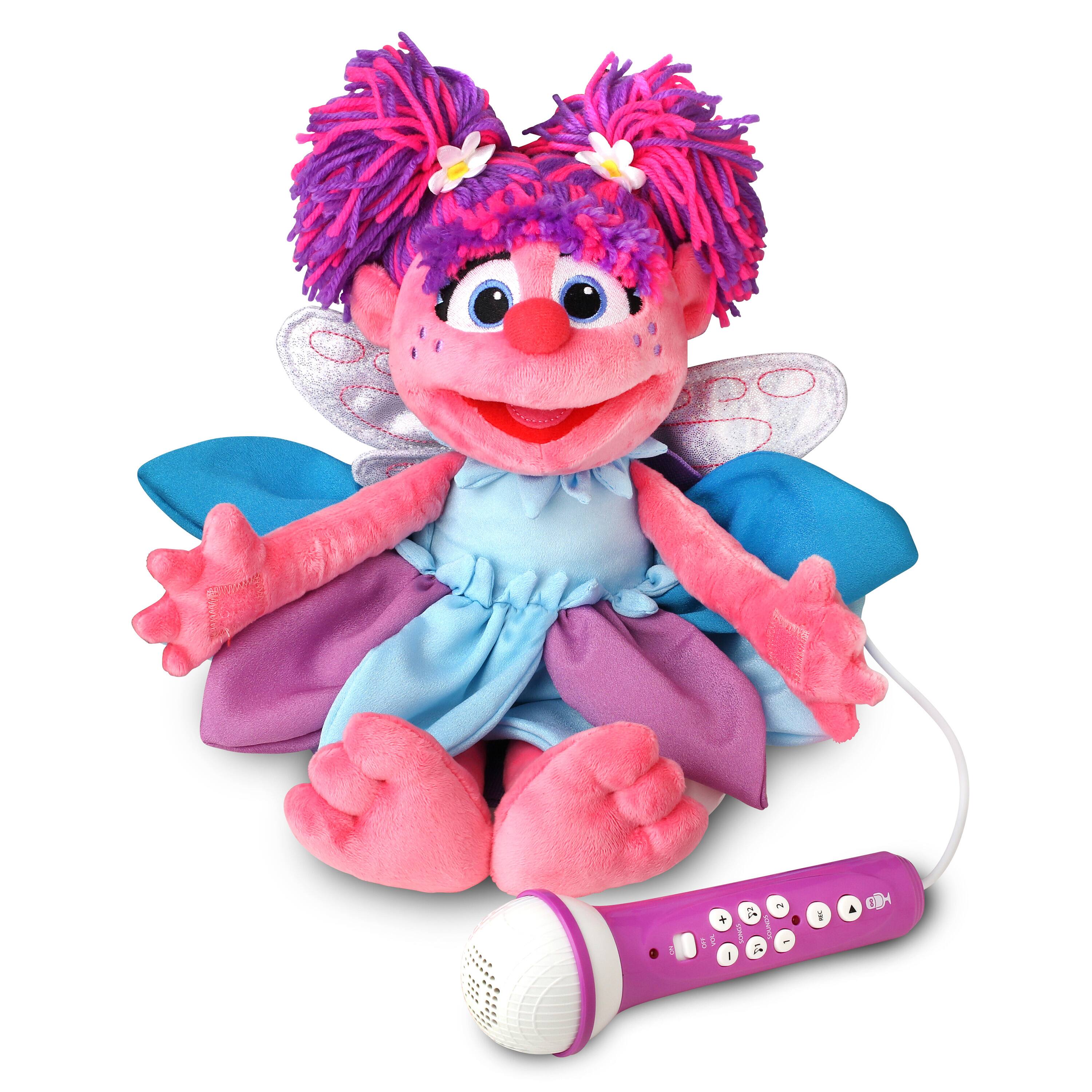 Alt View 11. Singing Machine - Sesame Street Karaoke Plush Backpack, Sing-Along Microphone & Speaker with Record, Playback and songs - Abby Caddaby.