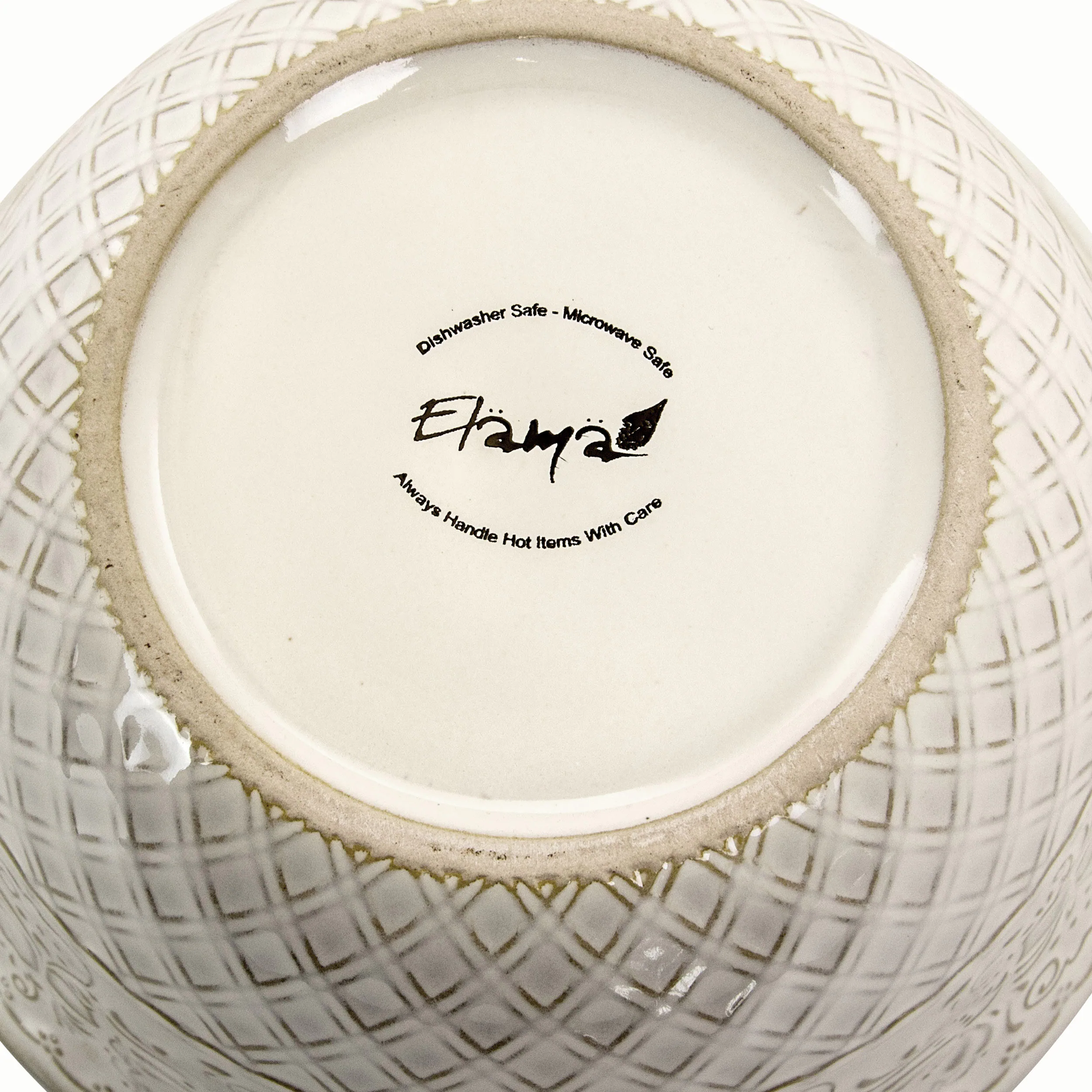 Dishwasher Safe - Microwave Safe Elamas Always Handle Hot Items With Care