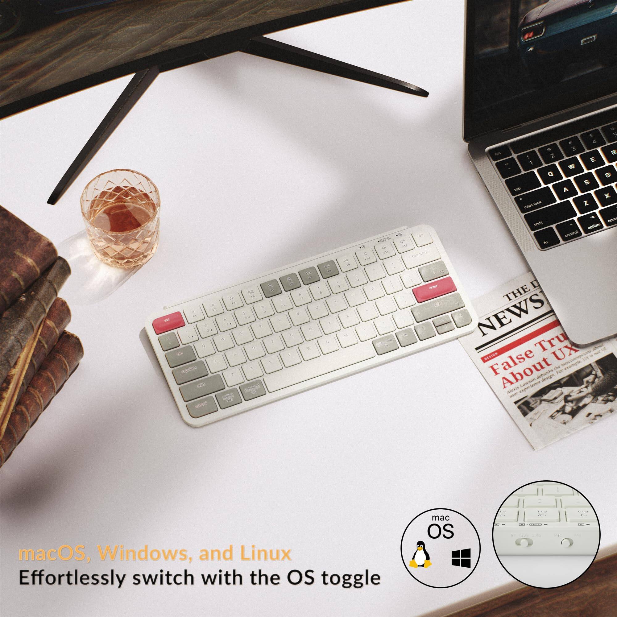 macOS, Windows, and Linux  
Effortlessly switch with the OS toggle