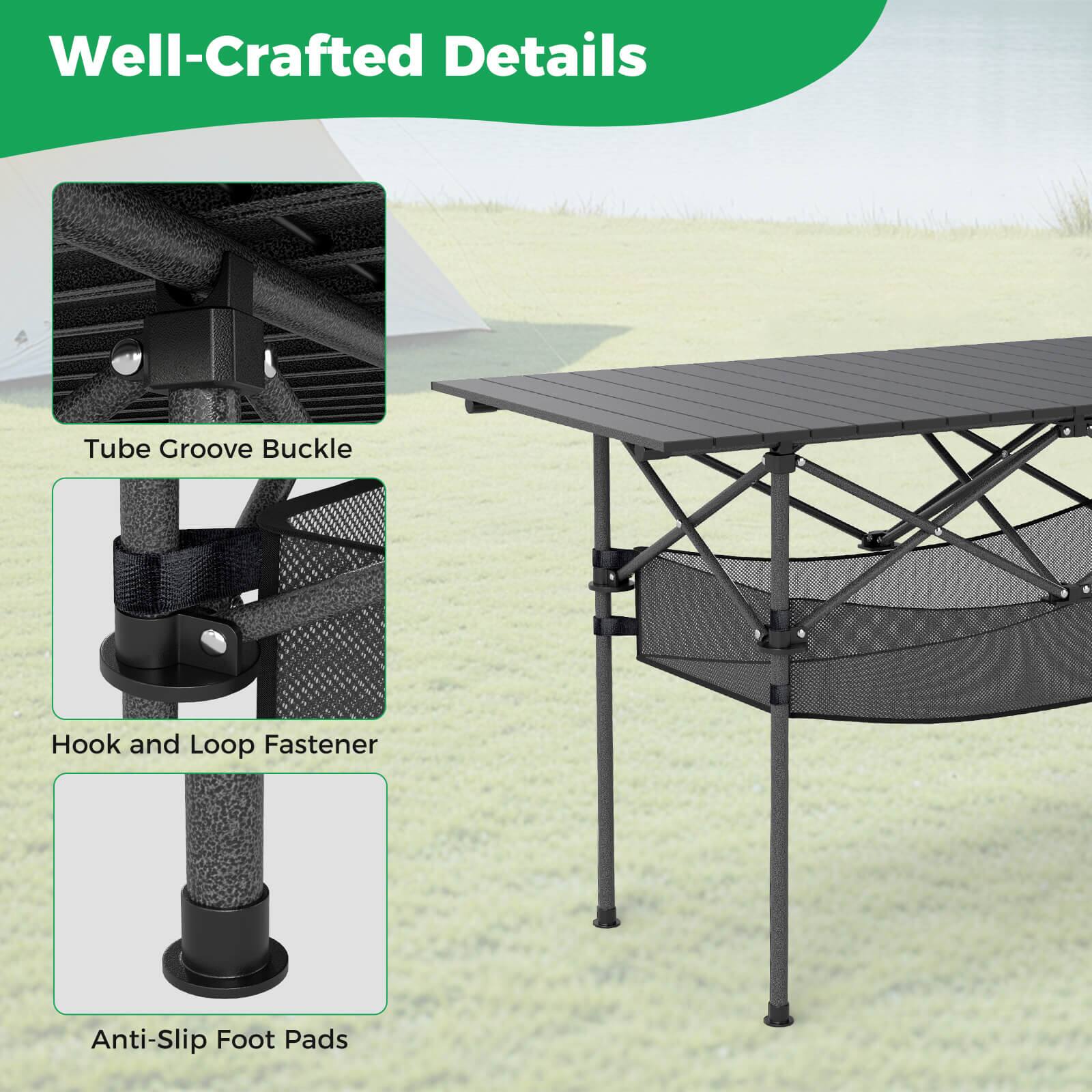 Well-Crafted Details

- Tube Groove Buckle
- Hook and Loop Fastener
- Anti-Slip Foot Pads