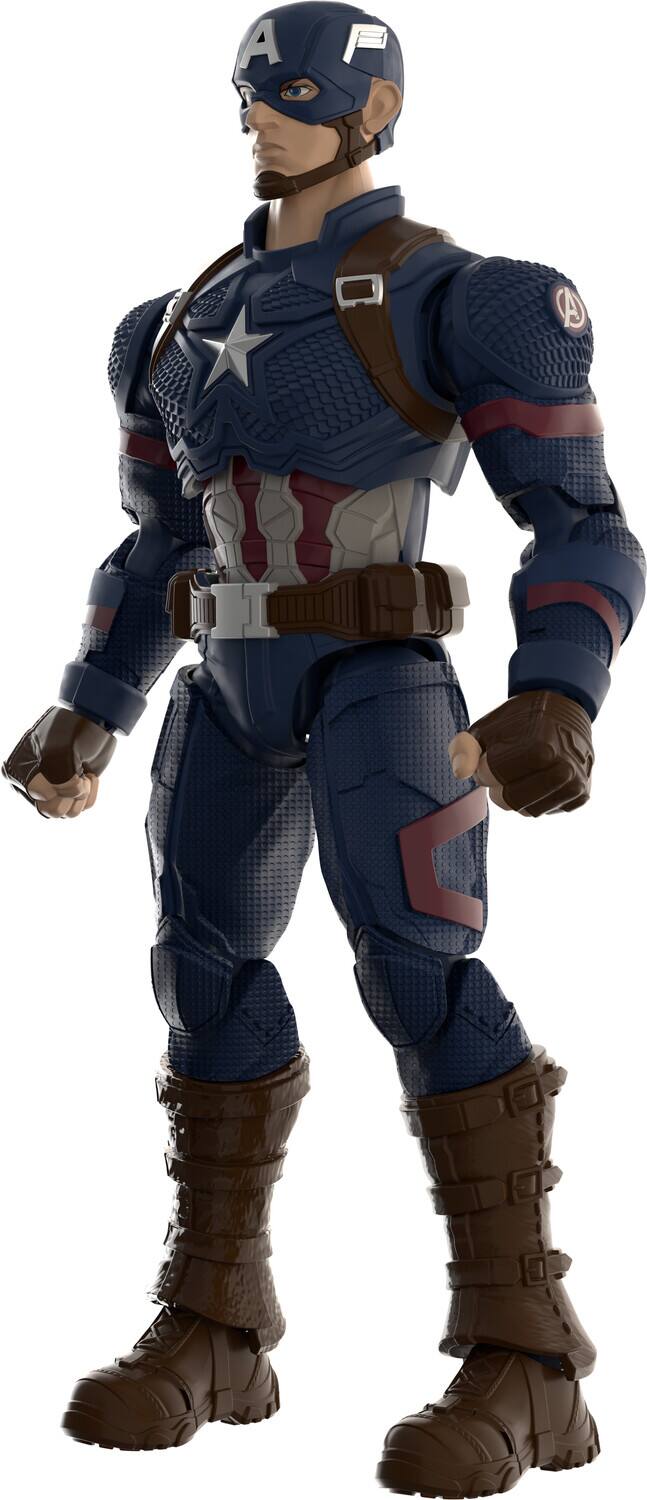 Alt View 3. PopMarket - Blokees - Marvel Infinity Saga - Champion Class - 03: Captain America Model Kit   - COLLECTIBLES - Multicolor.
