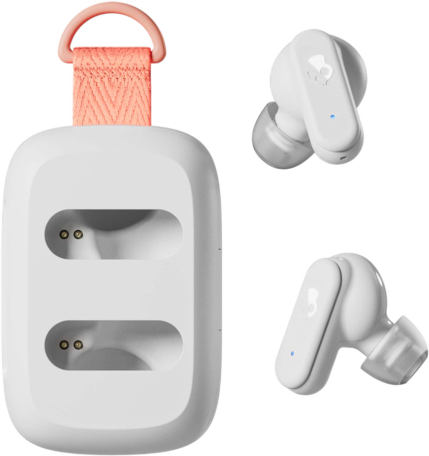 Alt View 1. Skullcandy - Dime 3 True Wireless Bluetooth In-Ear Earbuds - Bone/Orange.