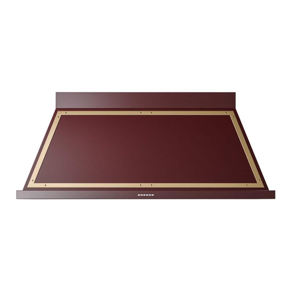 ILVE - 60 inches - Externally Vented - Wall Range Hood - Burgundy