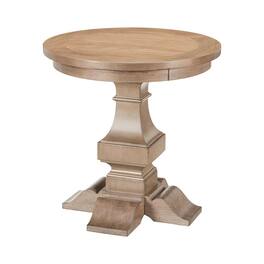 Liberty Furniture Industries - Haven Hills Round End Table for Living Room Traditional - Birch Wood - Camel Beige