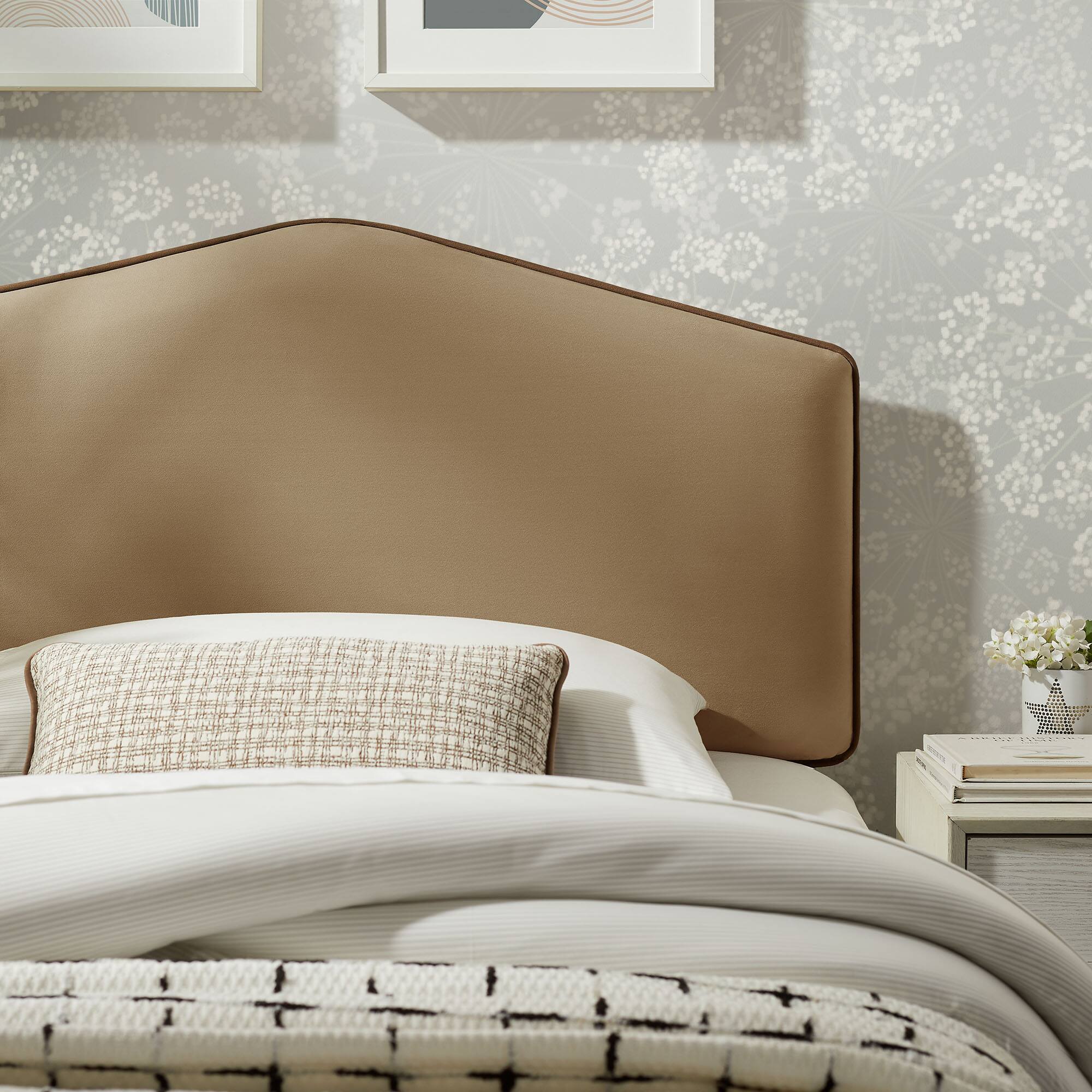 Alt View 1. Modway - Cosette Performance Velvet Headboard by Modway - Taupe.