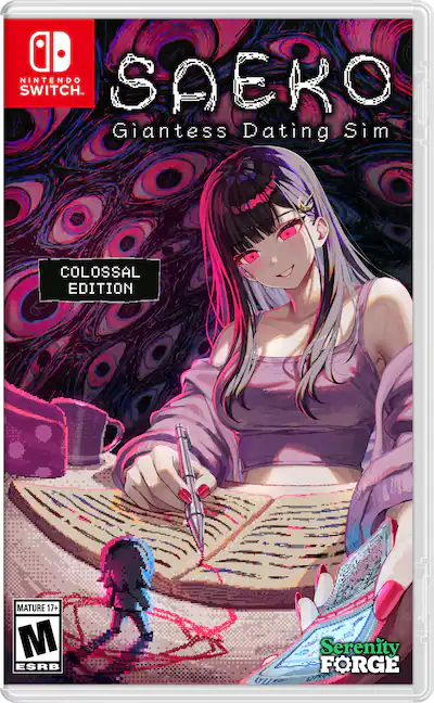 SAEKO: Giantess Dating Sim Colossal Edition untuk Nintendo Switch - tampilan depan