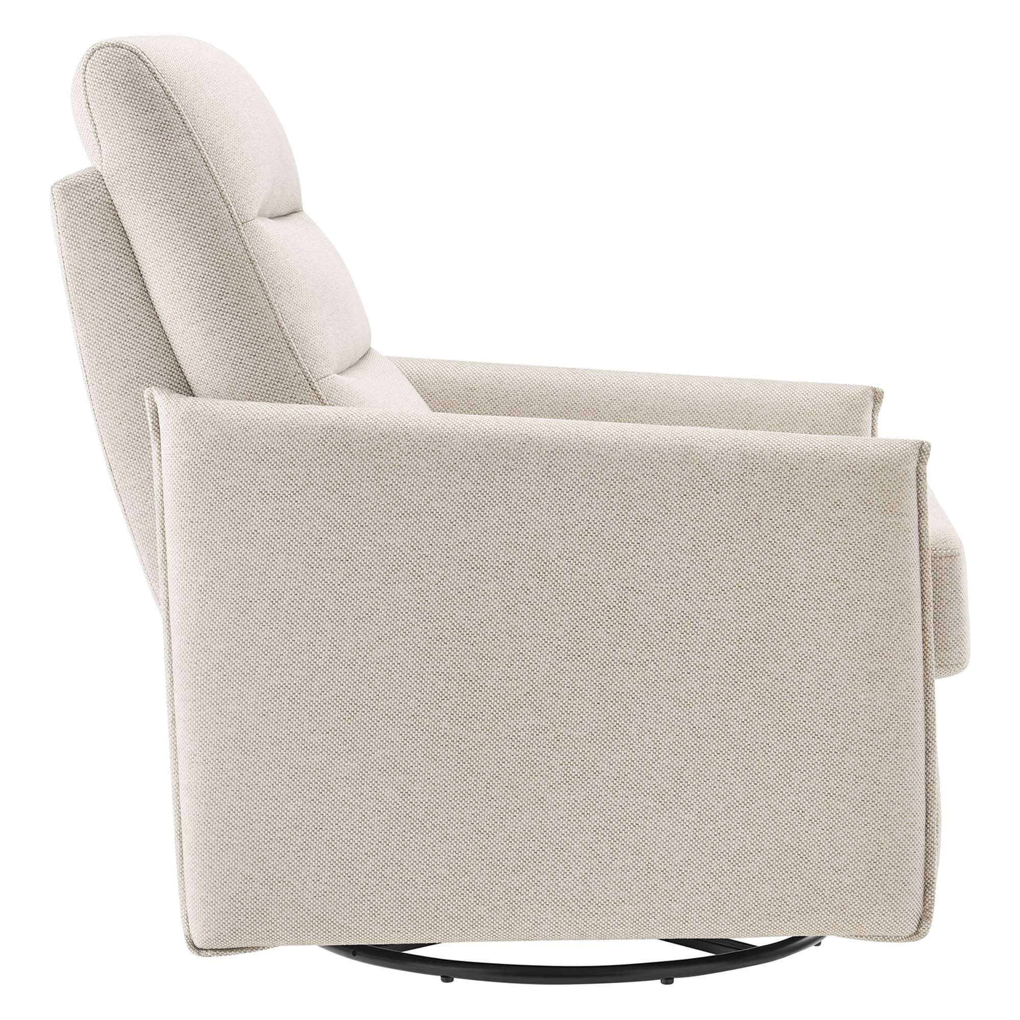 Alt View 2. Modway - Etta Upholstered Fabric Lounge Chair by Modway - Oatmeal.