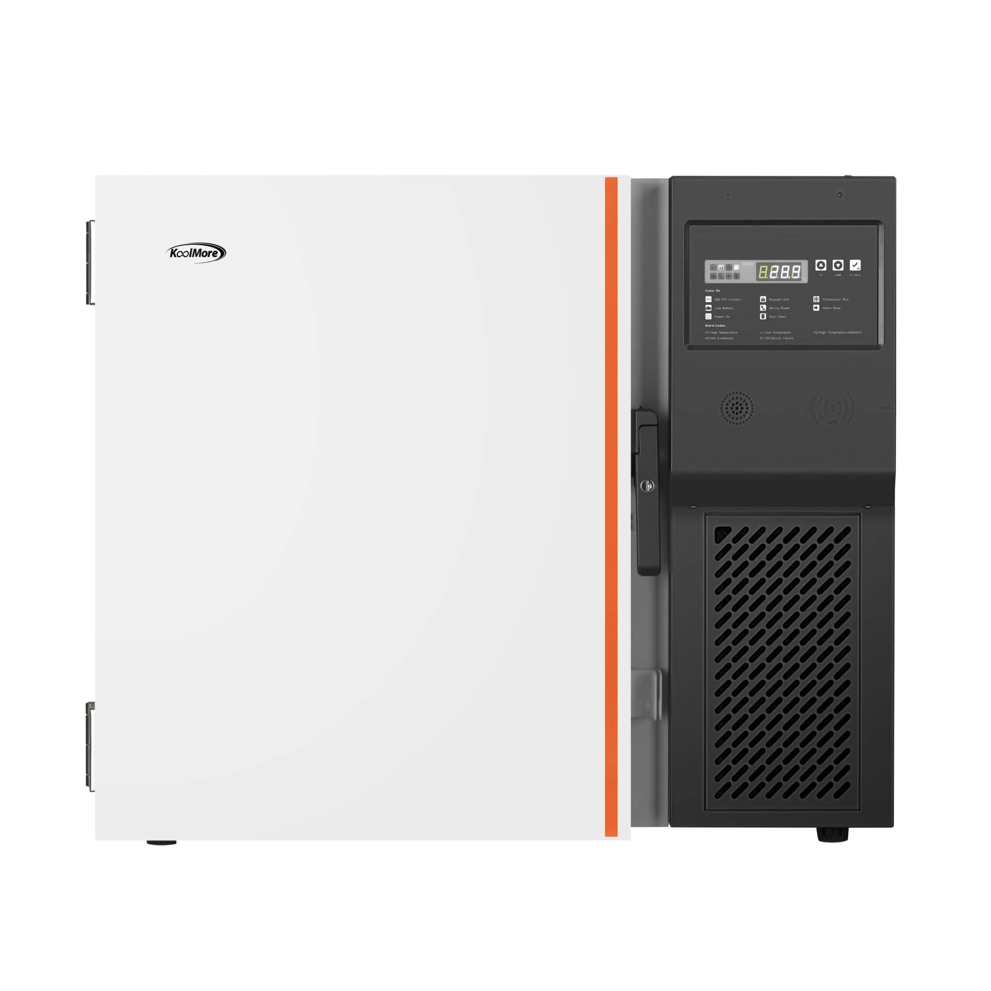 Koolmore - 37 in. -86 C Undercounter Ultra Low Temp Stackable Medical Freezer with Multi Level Emergency Alarms, LED Display - Stainless steel