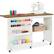 Front. Best Choice Products - Best Choice Products Sewing Machine Table & Desk w/ Craft Storage and Trays - Walnut/Cream - Walnut / Cream.