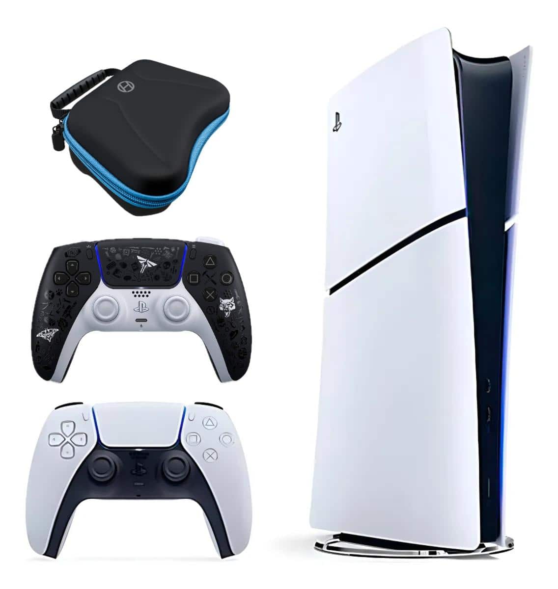 PS5 Slim Digital 1TB Console Fortnite Bundle + Last of Us Controller NEW - PlayStation 5