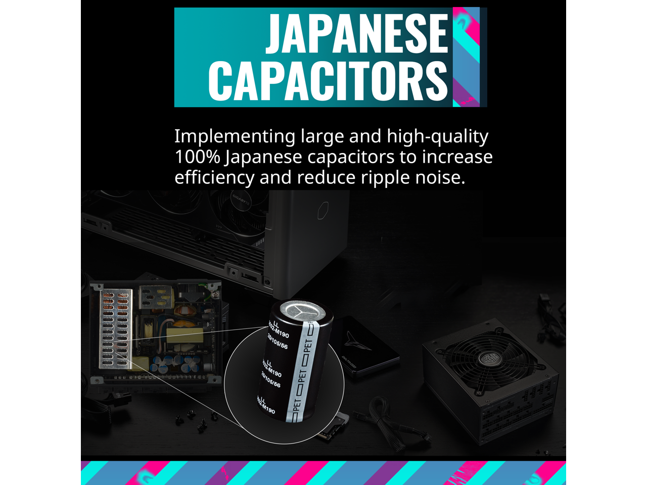 JAPANESE CAPACITORS

Implementing large and high-quality 100% Japanese capacitors to increase efficiency and reduce ripple noise.